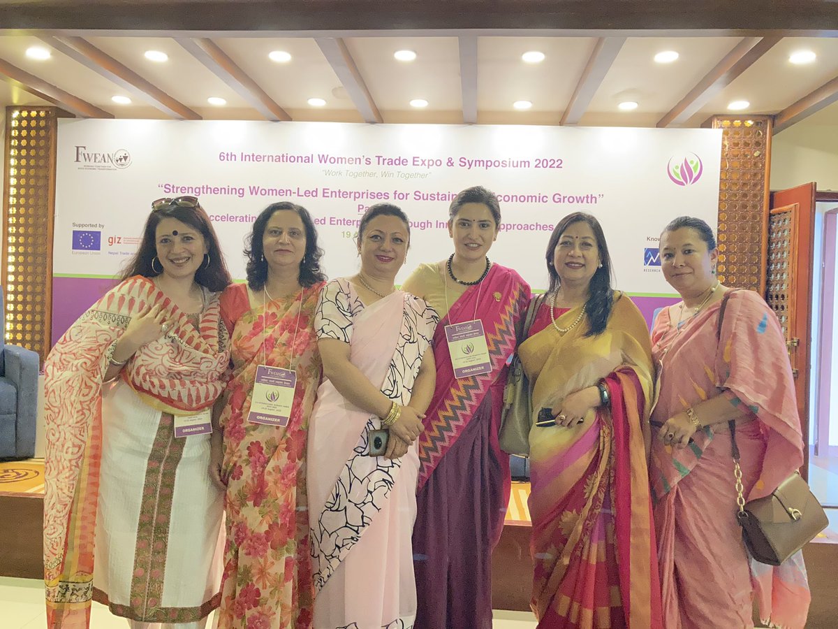 himabista's tweet photo. Day 2 of 6th Intl Women’s Trade Expo starts with the symposium! 1st panel “Accelerating Women-Led Enterprises Through Innovative Approaches”💪🏽 beautifully moderated by none other than @samathapa 
#FWEAN #IWTE #WomenInBusiness #FweanEmpowers 🇳🇵💪🏽🙏🏽 https://t.co/Eh4HL8Yxs0
