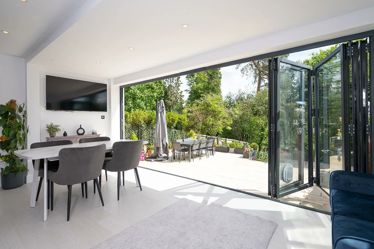 Nothing beats opening up the back of your home to the great outdoors during the summertime, although sitting snug indoors watching the rain comes in a close second. Our doors are great for all weathers keeping you dry, cool or warm when you need it #newdoors #bifolds #hbdsystems