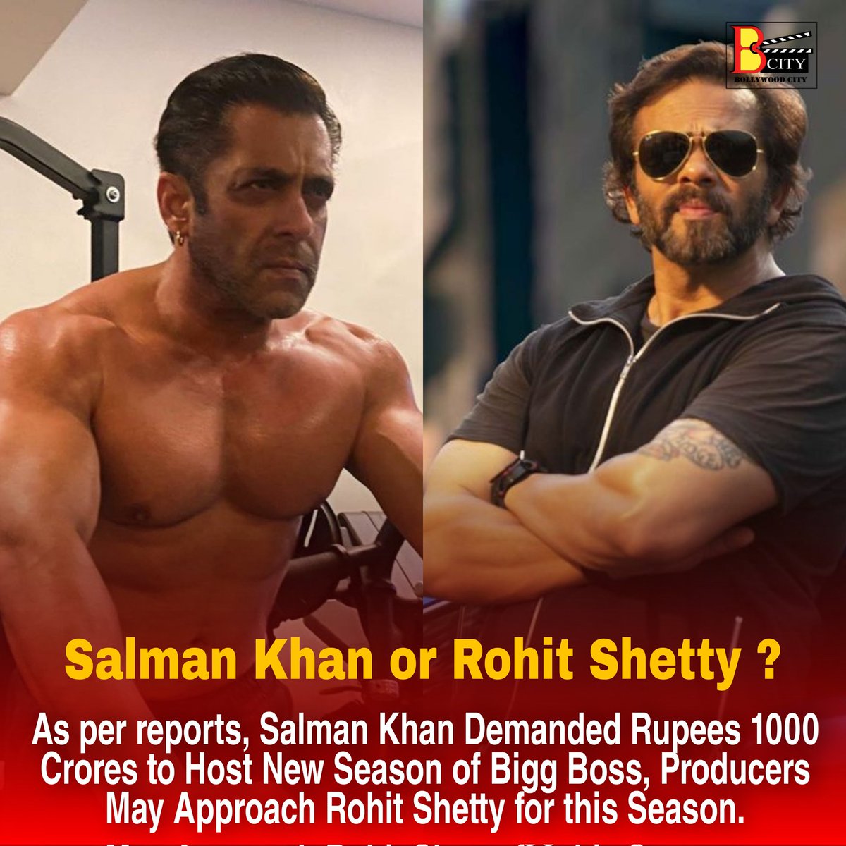 Last season Salman Khan charged 350 crore Rupees to Host complete sesaon.
.
.
.
#Bigboss #salmankhan #rohitshetty #biggboss #bigbosshost #host #bigboss16 #biggboss16 #fees #actorfees #payment #sallubhai #sallu #bodybuilding #rohitshettyfilm #rohitshettypicturez #bigamount #hifi