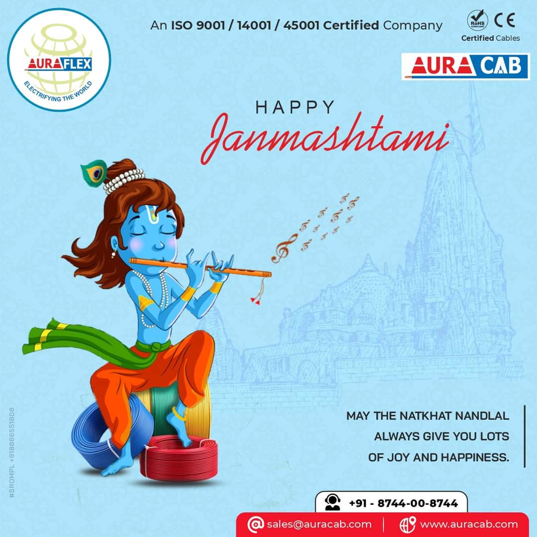 auracabcables's tweet photo. HAPPY JANMASHTAMI
https://t.co/TCBux7PZA5
#janmashtami2022 #krishna #krishnajanmashtami #lordkrishna #happyjanmashtami #god #spiritual #festival #wires #cables #electricalsafety #housewire #firesafety #shortcircuit #industrialwire #auracab #safetyfirst #homecare #durable #srompl https://t.co/wnEMZmaMTl