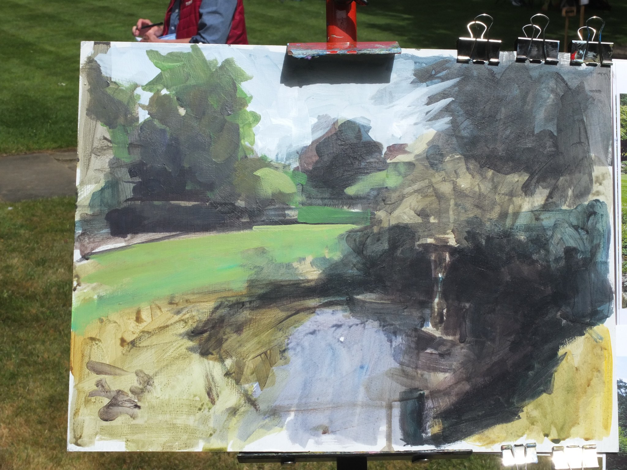 james mcgairy on Twitter "En plein air painting day at Tudor Croft