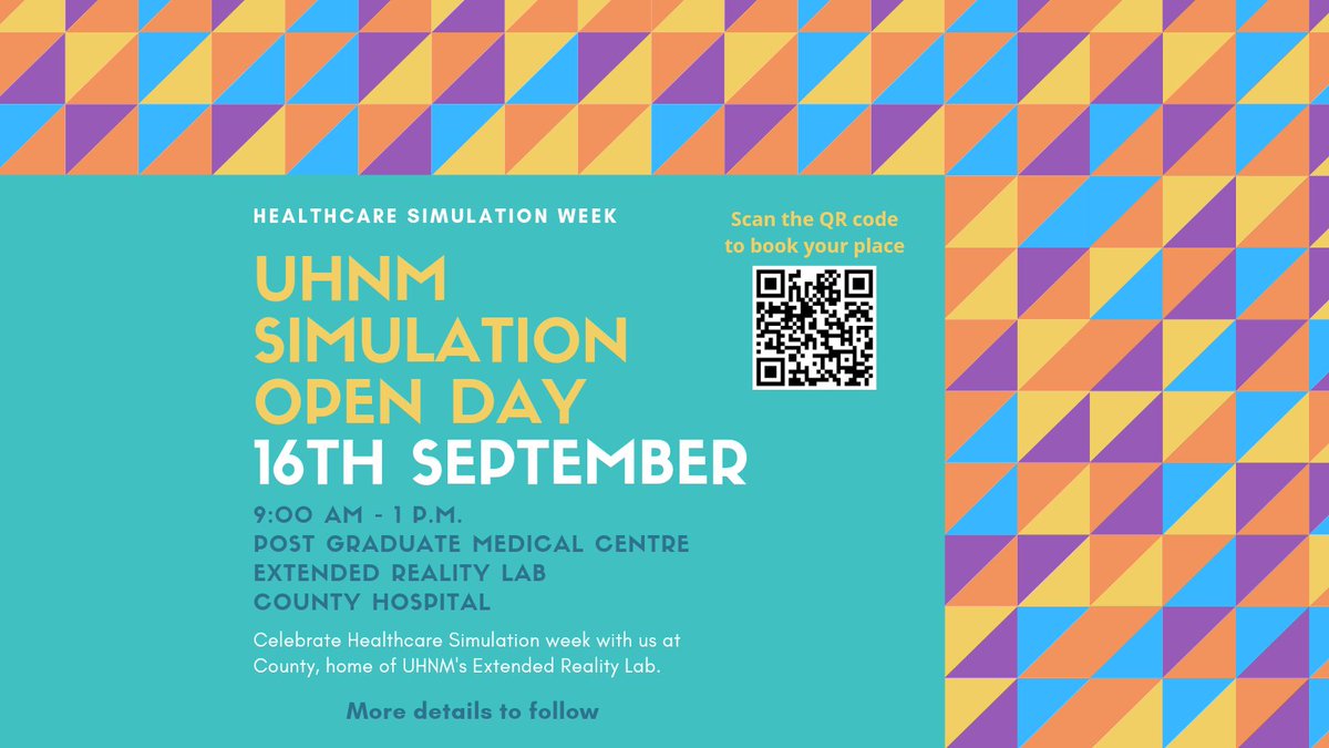 SMART Simulation (@uhnm_sim) on Twitter photo <a href="/UHNM_NHS/">UHNM NHS Trust 🏥</a> staff join us on the 16th September for our Simulation open day held <a href="/PgmcUhnm/">County Postgrad Centre, UHNM</a>. Come and see what fantastic facilities are available to you, and how we can help support with your simulation based education. <a href="/Education_UHNM/">Education at UHNM</a> <a href="/NIVCC2/">NIVCC @UHNM/WARD222</a> <a href="/TEAMLIVERUHNM1/">TEAMLIVER@UHNM</a> <a href="/UHNMVPT/">UHNM Vulnerable Patient Team</a> <a href="/UHNM_AMRAU/">Acute Medical Rapid Assessment Unit (AMRAU) @ UHNM</a> <a href="/UHNM_NHS/">UHNM NHS Trust 🏥</a> staff join us on the 16th September for our Simulation open day held <a href="/PgmcUhnm/">County Postgrad Centre, UHNM</a>. Come and see what fantastic facilities are available to you, and how we can help support with your simulation based education. <a href="/Education_UHNM/">Education at UHNM</a> <a href="/NIVCC2/">NIVCC @UHNM/WARD222</a> <a href="/TEAMLIVERUHNM1/">TEAMLIVER@UHNM</a> <a href="/UHNMVPT/">UHNM Vulnerable Patient Team</a> <a href="/UHNM_AMRAU/">Acute Medical Rapid Assessment Unit (AMRAU) @ UHNM</a>