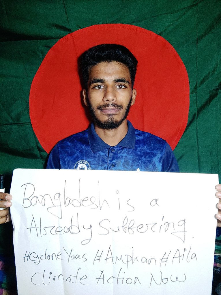 NayonSorkarBD's tweet photo. Week 82th #ClimateStrike in Bangladesh 🇧🇩
We want #ClimateJustice & #ClimateAction & #ClimateReparations & #PeopleNotProfit.
#SchoolStrike4Climate #COP27
#FridaysForFuture #MapaVoice
#BangladeshAlreadySuffering
#SaveFutureBangladesh
#ClimateCrisis #LossAndDamage https://t.co/nSNYWy04Np