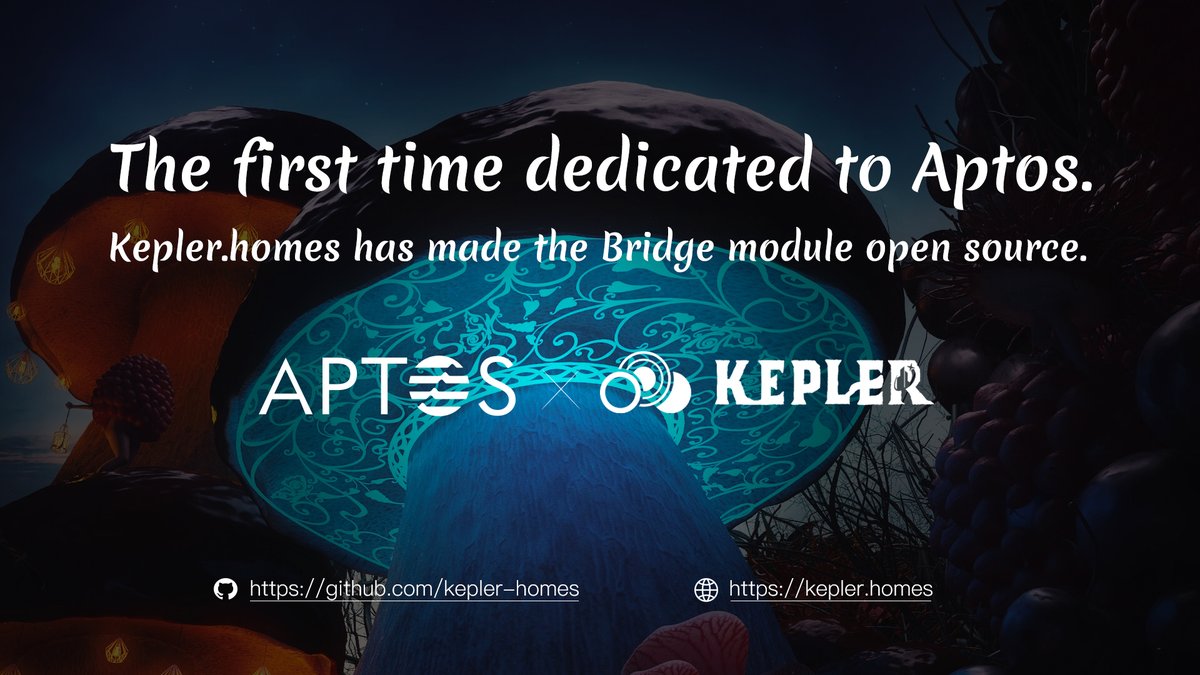 KeplerHomes's tweet photo. To be the No.1 with Aptos, https://t.co/AHZ3SKh6UH has made the Bridge module open source. We will interact more with @AptosLabs  Ecosystem. @KeplerHomes  is the first MMORPG AAA GameFi with challenging gameplay.
 https://t.co/ukP12ryFS9 https://t.co/QMmSzxc8I0