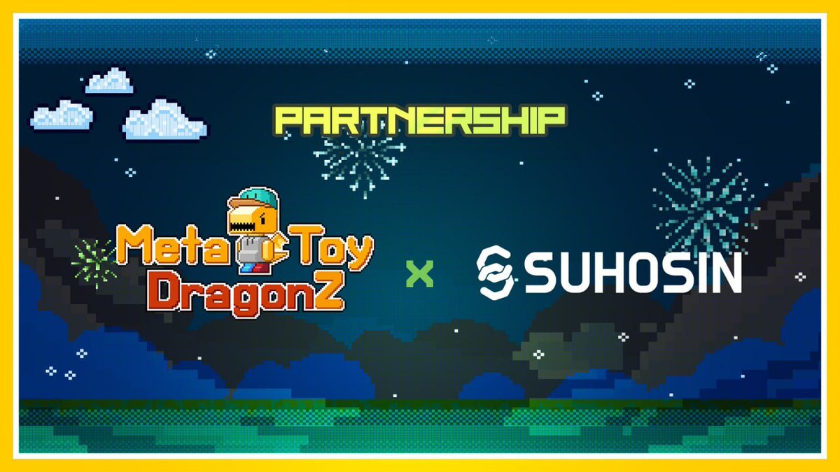 [Meta Toy Dragonz Partnership]

Celebrating our partnership 🎉
SUHOSIN X MetaToyDragonz

🎁 Reward
- Suhosin #FreeMint 20 WL

• Follow <a href="/SuhosinWorld/">SUHOSIN</a> X @MetaToyDragonz
• Retweet + Like
• Tag 3 frens
• Join our discord

Ends in 72Hr⏳

#NFT #NFTs #nftcollector #Giveaway