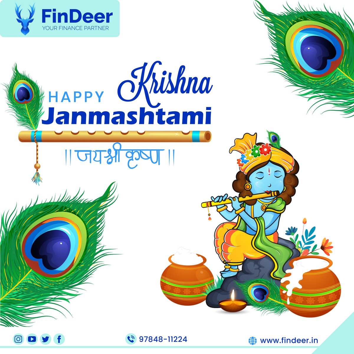 Findeer01's tweet photo. Wishing you all a very Happy #Janmashtami.
May Lord Krishna steal your worries and give you peace and happiness on this holy occasion of Krishna Janmashtami... Jai Shri Krishna.
#happyjanmashtami #Janmashtami2022 #Findeer #श्रीकृष्ण #श्रीराधे #नन्द_लाल #festival #DahiHand https://t.co/GhnBVw1LN1