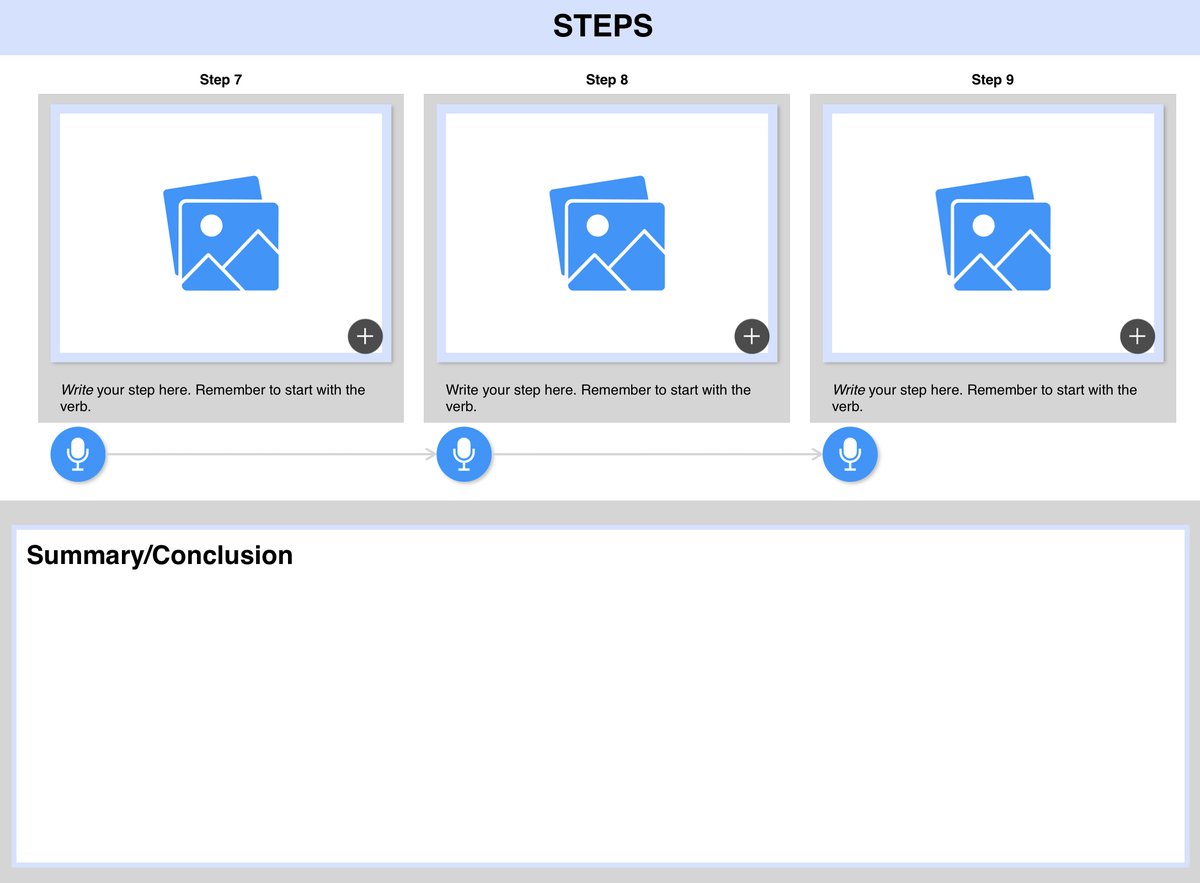 The Year 3’s have been working hard lately on procedure writing. In order to showcase and scaffold their learning, they will be using this #Pages template inspired by <a href="/XpatEducator/">Jamie Clark</a>, made easily available through #Classwork!”