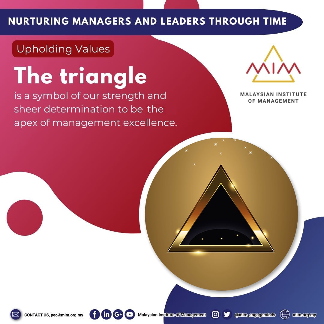 mim_malaysia's tweet photo. The triangle is a symbol of our strength and sheer determination to be at the apex of management excellence.

#mim #mimmalaysia #elevateexperience #mimlaunch https://t.co/6WV4IGmwT6