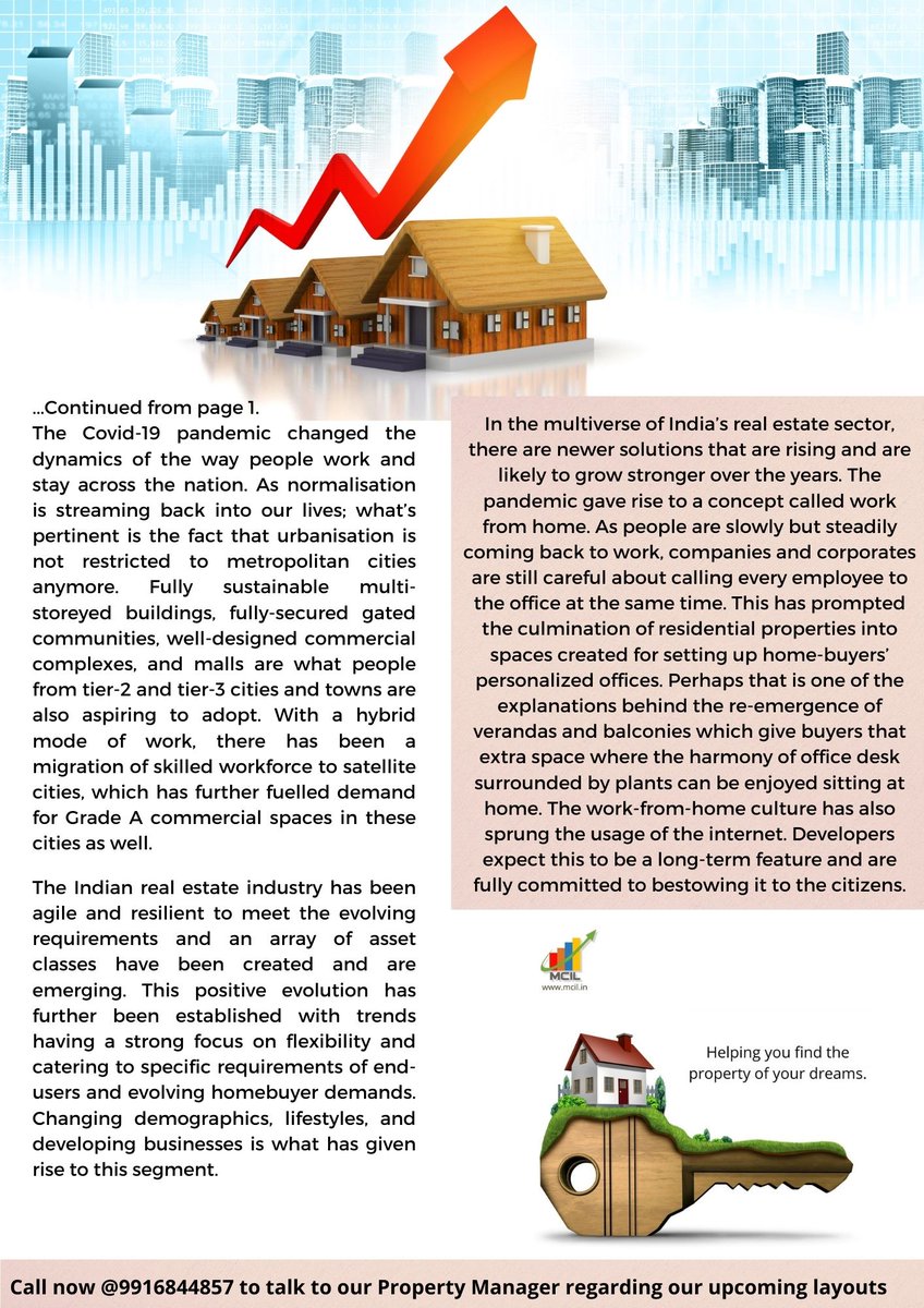 MoarconL's tweet photo. We sincerely hope you enjoy reading it and will give us a call if you have any needs relating to real estate.
Call right away at 9916844857/8762242134 to know more.
#mcilnewsletter #IndependenceDayspecial #mcilmysore #mcilposts https://t.co/iMRsaYZh4q
