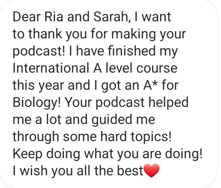 So happy to receive this wonderful message last night! 😊🎙