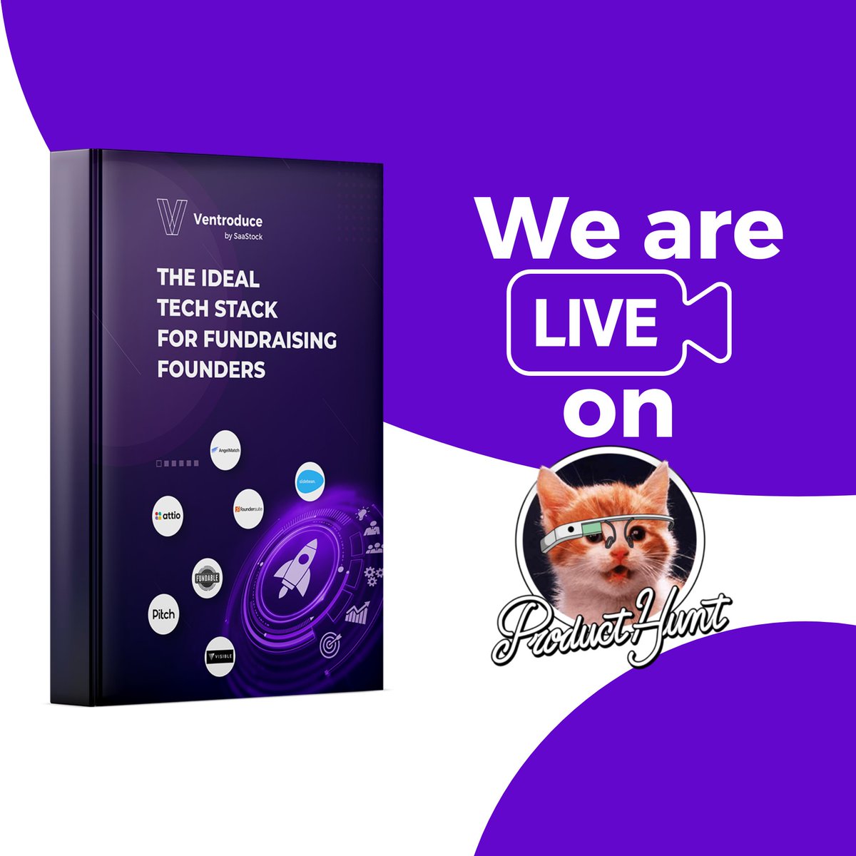 ventroduce's tweet photo. Now live on #producthunt  

https://t.co/bOCM36sG33

Ventroduce e-book ‘The Ideal Tech Stack for Fundraising founders’ from insights based on 1000+ Successful Fundraising SaaS founders.

Do check this out! https://t.co/udDea7gdrk