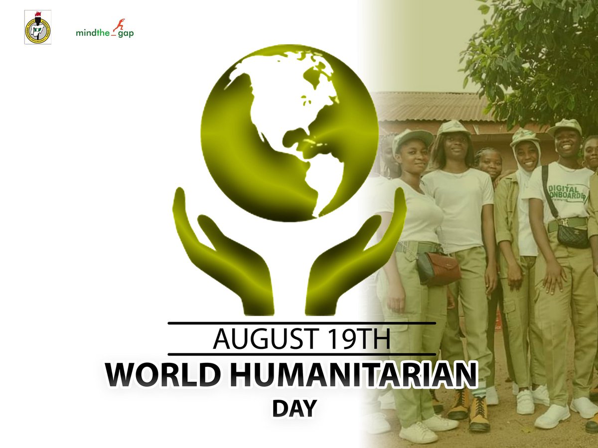 DoDeelBenue's tweet photo. We use today to thank all those who have gone an extra mile to help their immediate local community, the world and those in need.
Happy World Humanitarian Day.
#WorldHumanitarianDay 
#HeroesInUniform 
#nysc 
#digitalonboarders
#dodeelbenue 
#mindthegap https://t.co/XsSzt4vFhW