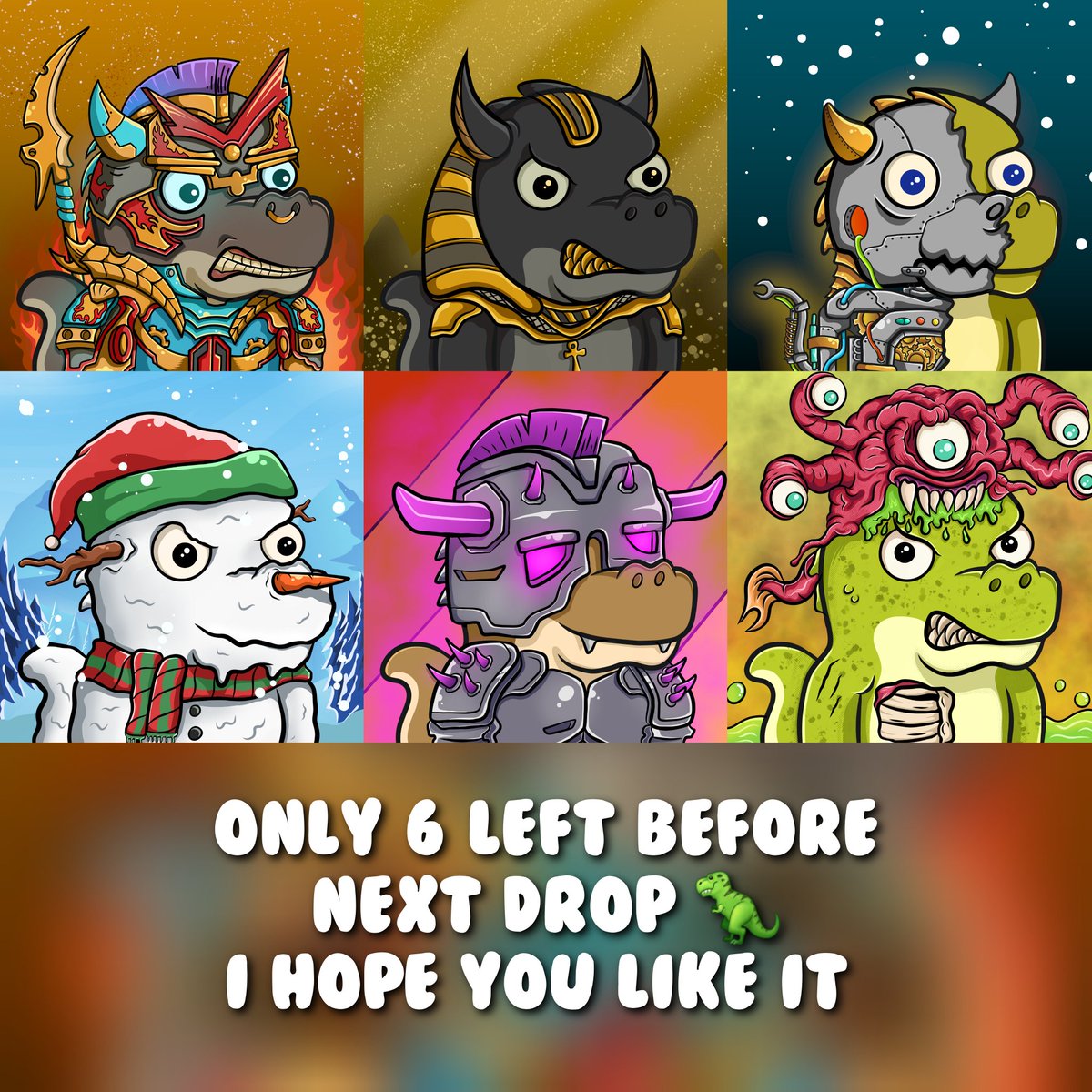 Now only 6 Items unsold Fams🥰
Let's go Grab it now and don't miss out 🔥🔥 Thanks for youre support my project🙏 

#NFTs #NFTCommmunity #NFT #nftcollector #OpenSeaNFT 

Follow also : 
<a href="/jellyfishverse/">JellyFishVerse ERC 721 🪼</a> <a href="/pinhead_jack/">Pp Jack</a> <a href="/Alina12216/">Gringo Ape</a> <a href="/dekroket/">Dekroket</a> <a href="/hellopandanft/">Hello Panda</a> <a href="/holiennft/">Alok</a> @jlemaofficial