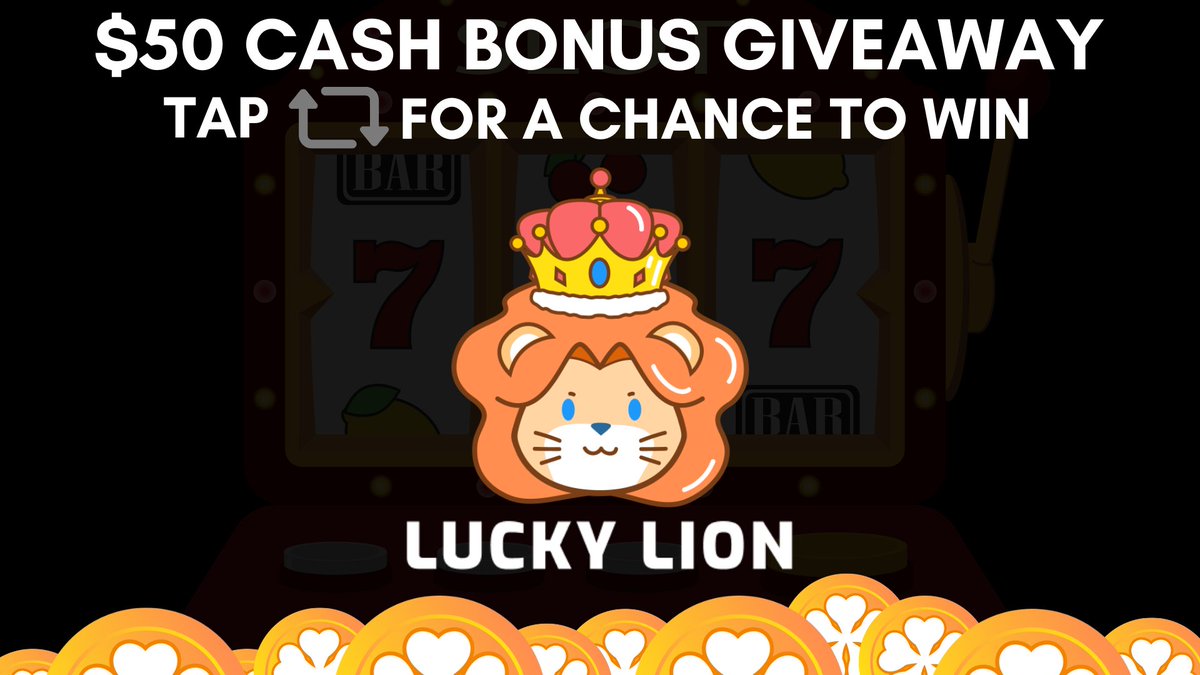 Draw in 60 minutes 💵🤩🚀 5 winners $10 each in LuckyLion RT+Follow to win GLGL 🍀 Sign up 👇 app.luckylion.io/games?ref=9sbT…
