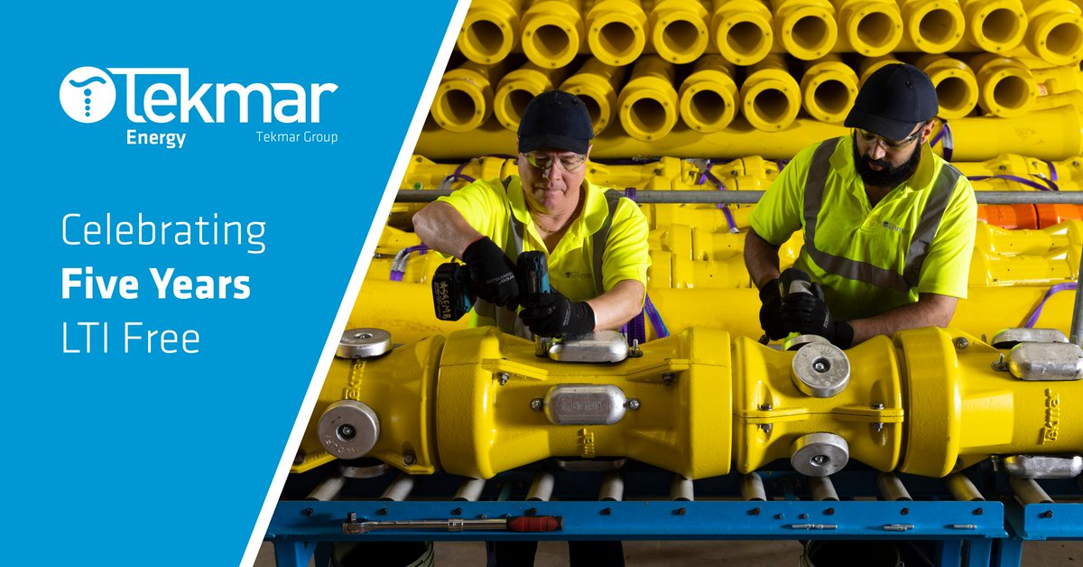 Today, Tekmar Energy, a Tekmar Group company, celebrates five years without a lost-time incident (LTI). This equates to over 1 million hours worked, delivering over 300 projects with ZERO LTIs. This fantastic achievement reflects the hard work and commitment of the entire team.
