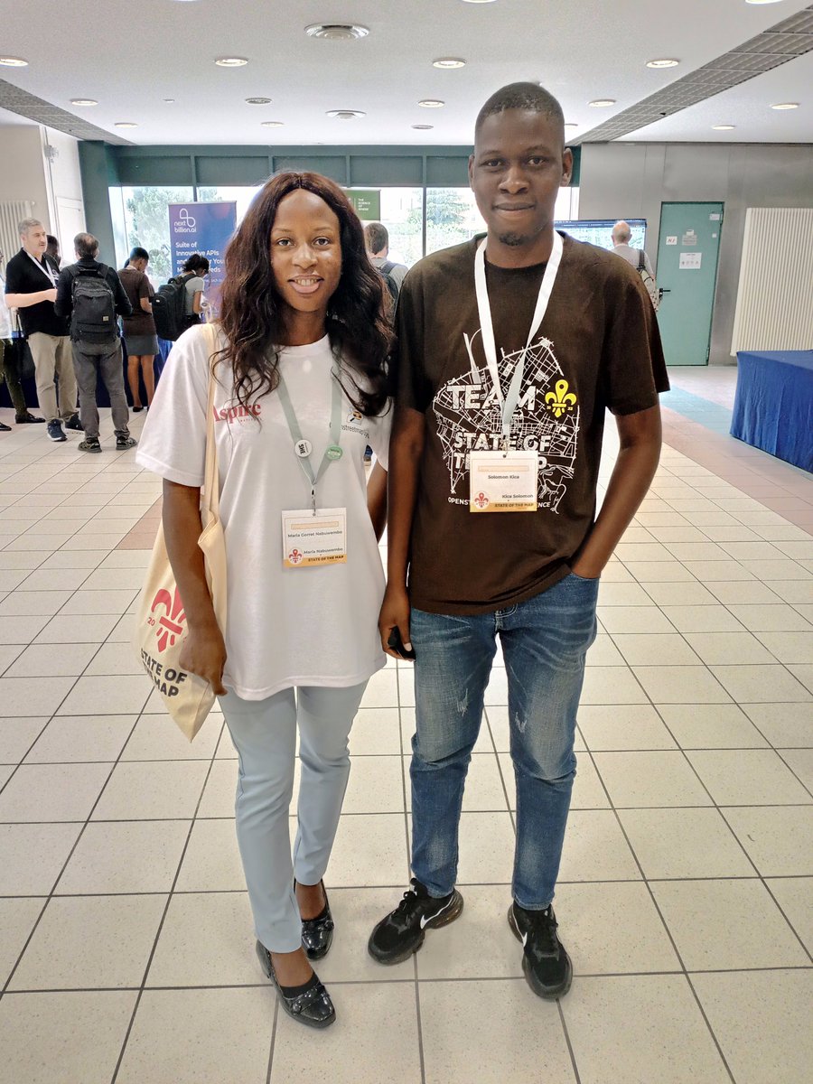 Our team members @MariaNabuwembo and @kicasolomon22 are attending and presenting at the #StateoftheMap2022 conference in Firenze, Italy.

#SotM2022 #StateoftheMap
#StateoftheMap2022