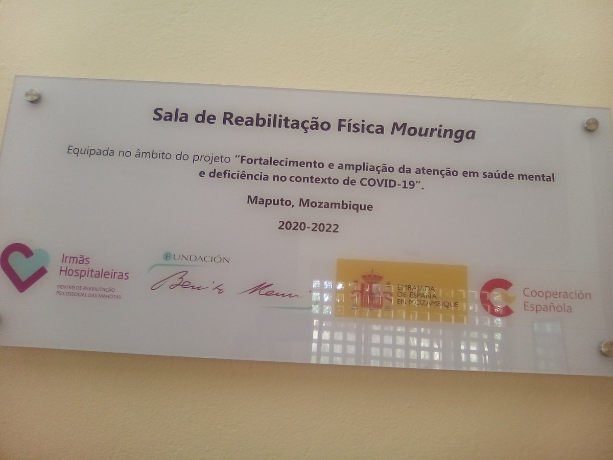 MenniBenito's tweet photo. Ya está culminando el proyecto "Fortalecimiento y ampliación de la atención en el ámbito de la salud mental y discapacidad en Mahotas (Mozambique) en 
el contexto de COVID-19" financiado por la @AECID_es y la #FBM desarrollado en el Centro de Rehabilitación Psicosocial de Mahotas https://t.co/bYW2ZJQyvr