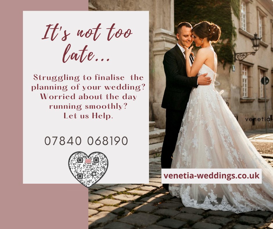VenetiaEvents's tweet photo. We are still taking bookings for this Autumn and Winter, so it's not too late to get in touch. Whether it's helping with final arrangements, a last minute celebration or just some help on the day give Nikki a call to see our availability.   #weddingcoordinators #weddingplanners https://t.co/3qFJBKo5o0