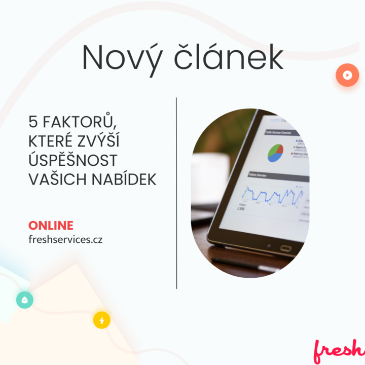 FreshServicesCZ's tweet photo. Mít úspěšné nabídky je cíl každé agentury. Náš obchoďák Radim na blog sepsal pět faktorů, které zvýší pravděpodobnost na rozšíření vašeho klientského portfolia. 💡

➡️ https://t.co/8mbRvnBjxk https://t.co/xaecYe6t4W
