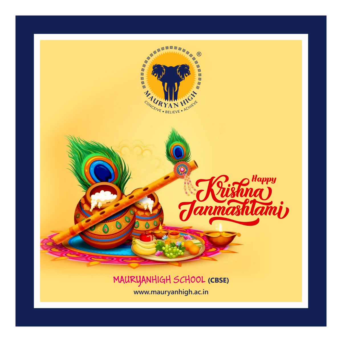MauryanHigh's tweet photo. Whatever happened was good. What’s happening is going well. Whatever will happen will also be good. Do not worry about the future. Live in the present.
#janmashtamicelebration #HappyJanmashtami #jaishreekrishna #Krishna #MauryanHigh #MHS #WeAreMauryans #VadodarasGurukul #vadodara https://t.co/q5LQpiySI7