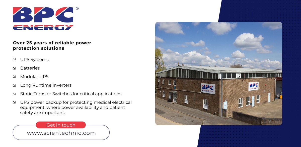 Scientechnic's tweet image. @Scientechnic #BuildingTechnologies is a #topintegrator &amp;amp; #solutionsproviders. With #partners @BPC_Energy we offer established &amp;amp; effective range of #powerprotectionproducts &amp;amp; services, &amp;amp; also cater to custom-built system requirements. Consult &amp;amp; connect: bit.ly/3AenSY2