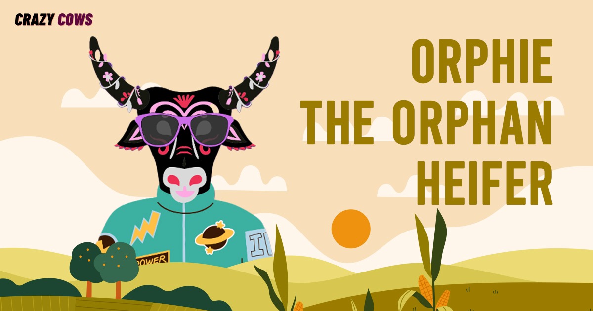 CcowsClub's tweet photo. Meet Orphie who jumped from the cattle wagon and grew outrageously weird, almost as the neighborhood ruffian who hated that crazy cow and her human family. 
https://t.co/W85q2UI8Tc…
#NFT #NFTmarketplace https://t.co/TaI2x2BWql