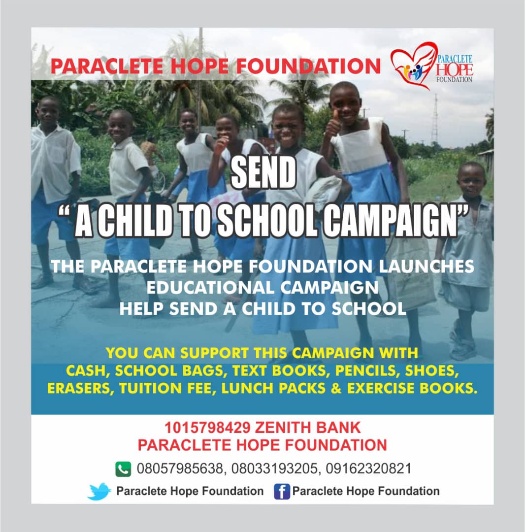 AmbHope's tweet photo. September is around the corner!!! Join us in this beautiful experience. SEND A CHILD TO SCHOOL CAMPAIGN IS HERE AGAIN!!! DONATE TO PROVIDE WRITING MATERIALS, TUITION FEE, SCHOOL BAGS/ SHOES LUNCH PACKS, SCHOOL UNIFORMS , PEN/ PENCILS ETC SEE FLIER FOR DETAILS https://t.co/P0vBKJNcoO