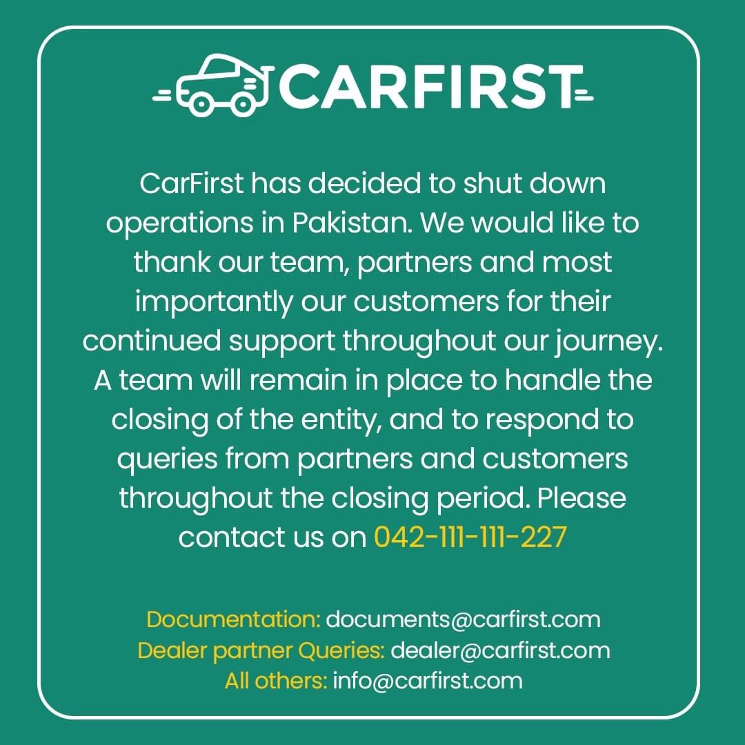 rajaanx's tweet image. Another damage to Pak ecosystem, so many employees will be made redundant, so many lives will be impacted. Thoughts and prayers with #CarFirst family