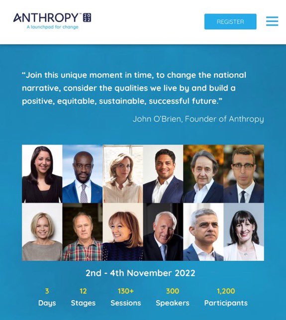 Just learnt we already have 670 attendees out of a capacity of 1,200 & we only opened anthropy.live/home 3 weeks ago. the most extraordinary gathering of leaders for the future of Britain. Every day more leaders join us: Just some shown below👏🏻👇🏻Don’t miss out, register now