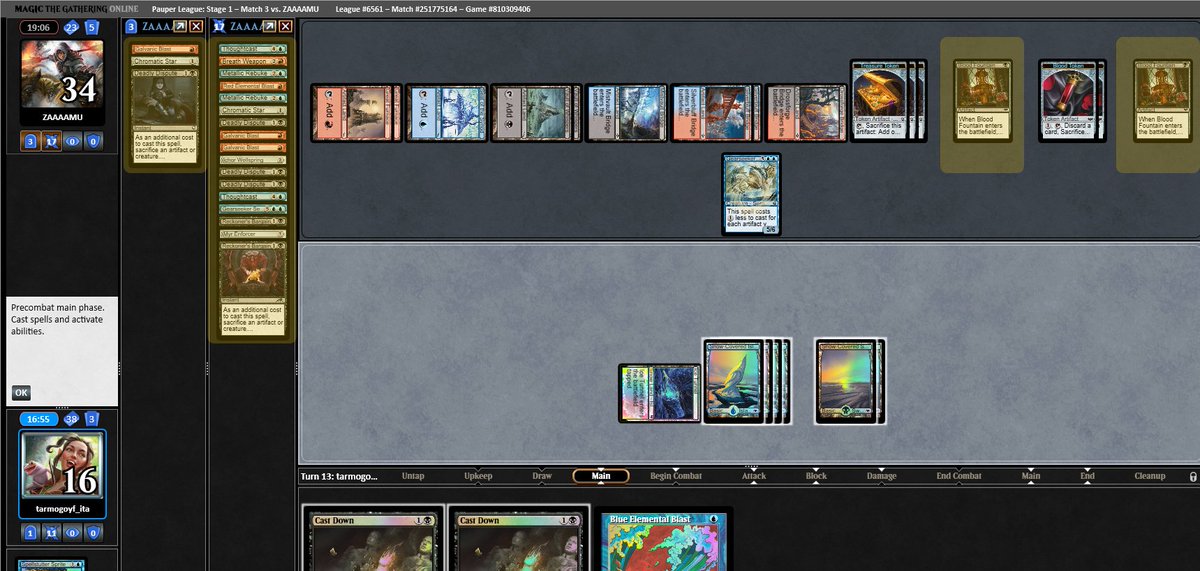 ☎️ <a href="/wizards_magic/">Magic: The Gathering</a>  maybe another BAN is needed or is it? There is too much draw advantage in this deck...too many games are won too often like this, at random!!! STOP 🛑
#mtgpauper