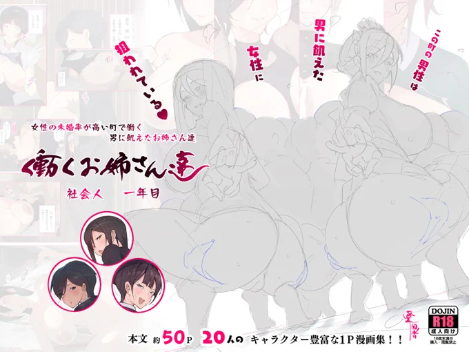 どのタイミングか、まだ分からないけど
働くお姉さん達 一作目表紙のデッサン修正して
キャンペーンやると思うです! 