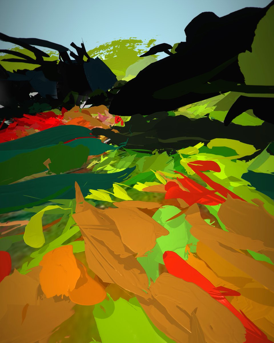 _AlisonGoodyear's tweet photo. More of my virtual abstract painting #VーABpainting #slowpainting ‘Green Palette No.1' which was shortlisted for the #beeppaintingprize2022 #elysiumgallery on till 10th Sept #TiltBrush #OpenBrush #AlisonGoodyear #PollockKrasnerFoundation #PKF #palette #VRア #VR #art #phygital https://t.co/4uZSSMDzPM