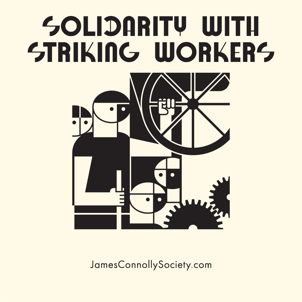 “To the worker: fight only at the time you select, never when the boss wants a fight. Fight at the height of the busy season”
- #JamesConnolly

Join the JCS today & build a working class alternative to the political class👉 jamesconnollysociety.com/join-us/

#Solidarity #EdFringe22