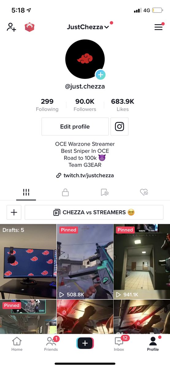 Just_Chezza's tweet photo. After being inconsistent with content for a few months, I got back into editing and playing a lot more and over the weeks it’s payed off hitting 90,000 followers!! Big W :) https://t.co/jW3wjo3pHz