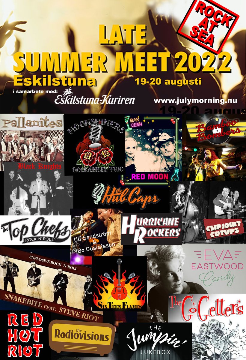 Festivalområdet öppnar idag 17.00, välkomna till 2 dagar i Rockabillyn &amp; Rock'n'rollens tecken!  😎