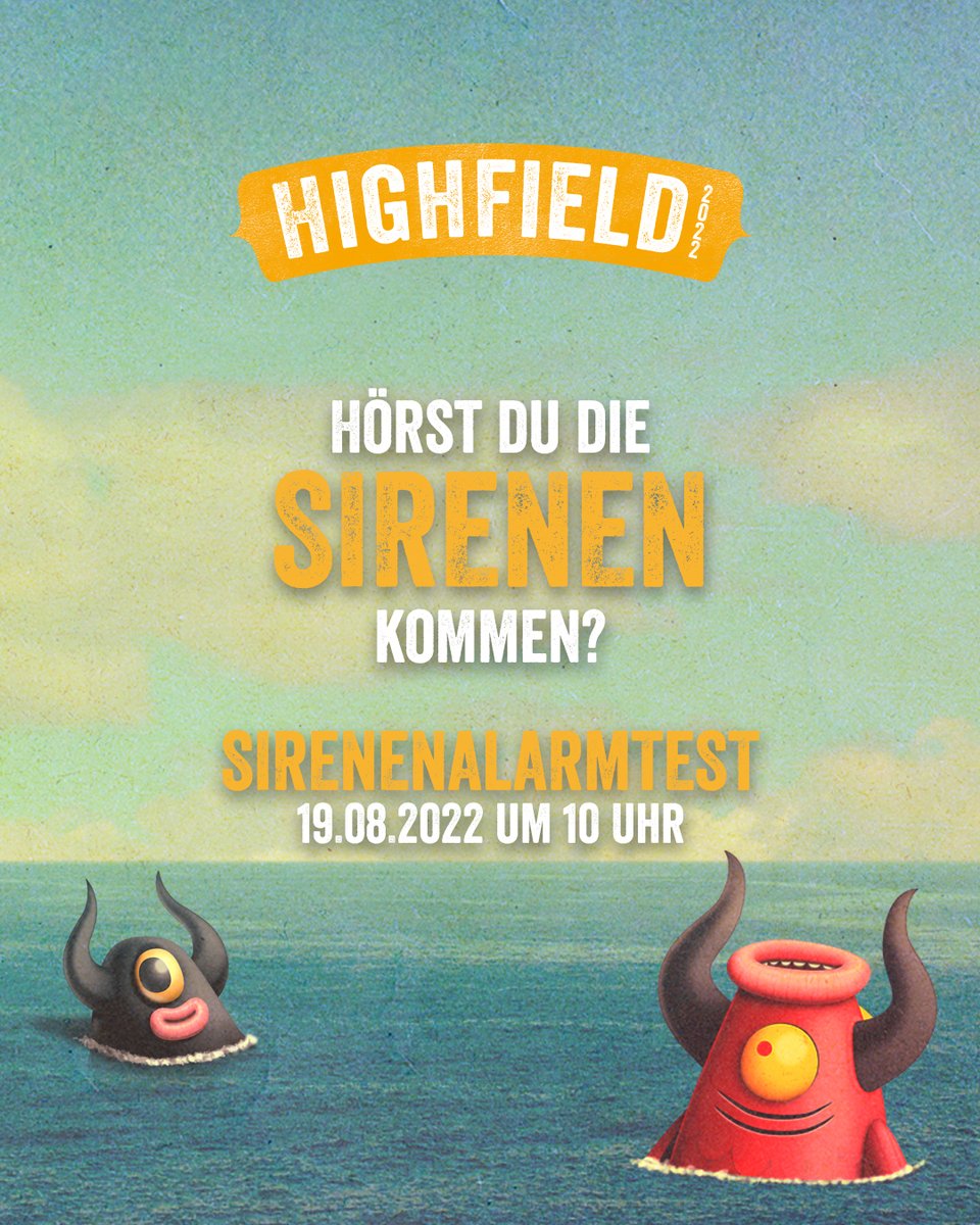 SIRENENTEST HEUTE, FREITAG, UM 10 UHR.
Huch?! Warum heult da eine Sirene? Nicht wundern, wir prüfen, ob auch alles wie gewünscht funktioniert.  Wenn du die Sirene außerhalb unseres Tests hörst, bewahre Ruhe. Checke unsere Kanäle, um zu erfahren, weshalb du sie gerade hörst.