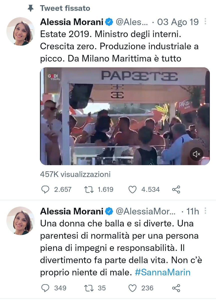 L'ipocrisia sinistra in una foto
#SannaMarin
