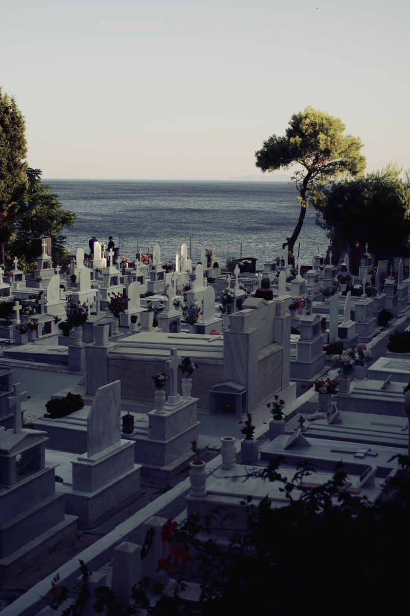 gj_frames's tweet photo. The viewpoint of this church, the sun hitting the beautiful tree, the cemetery made by marble, the Mediterranean sea with an island faintly visible. I’ll update my @tryglass profile daily during the trip to Greece. https://t.co/LNDtr0eeEk #greece #leicam10 #tryglass https://t.co/74Hu9nVIJS