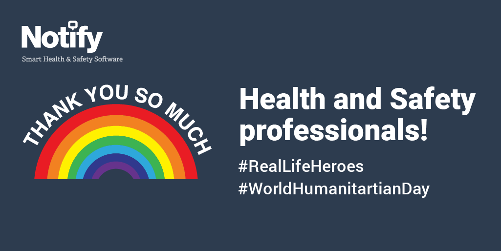 NotifySafety's tweet photo. It’s #WorldHumanitarianDay and this year’s theme is #RealLifeHeroes during the #pandemic. We would like to highlight our wonderful clients @NELFT for their fantastic work and give a big shout-out to all #HealthandSafety professionals who are heroes in our eyes. Thank you 🌈 https://t.co/jnfytTNcgd