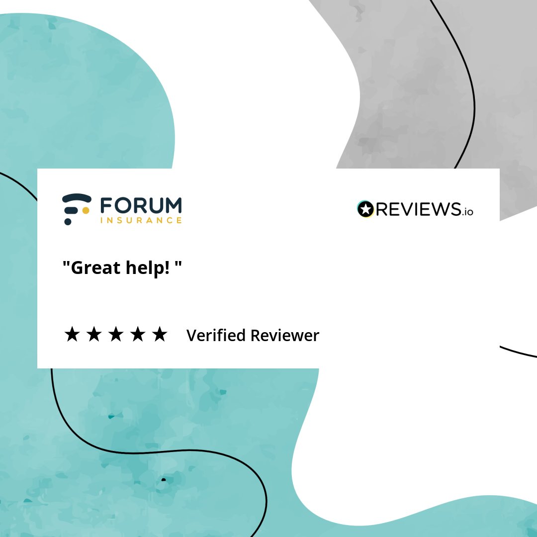 ForumInsurance's tweet photo. "Use 2 words to describe Forum Insurance"
⭐⭐⭐⭐⭐

#reviews #testimonial #wearereviews #ForumInsurance https://t.co/7fJGnsftVX