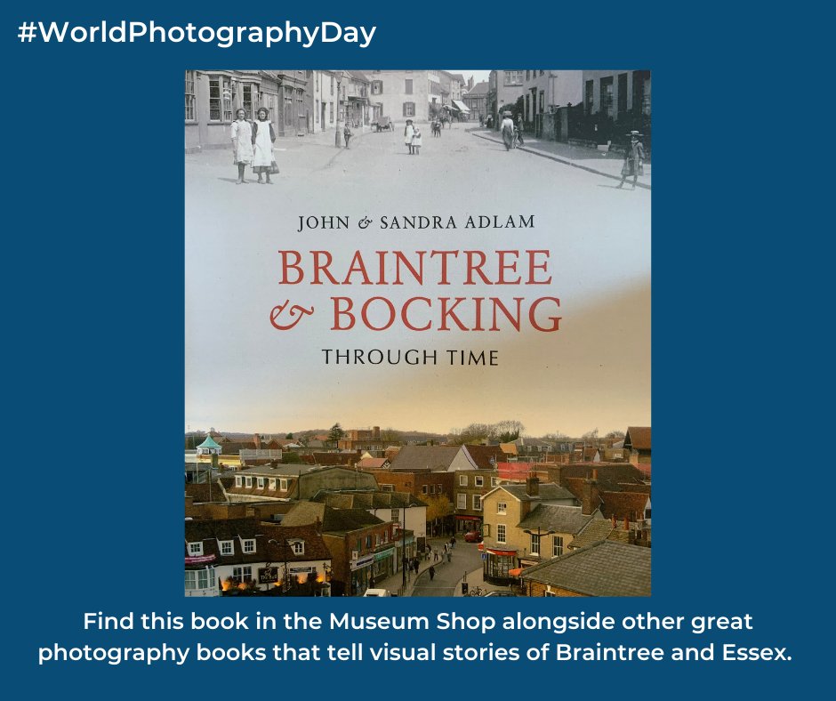 museumbraintree's tweet photo. #WorldPhotographyDay
This fantastic book by John and Sandra Adlam in our shop has some fascinating images of #Braintree and #Bocking through time.
Do you have any historical images of Braintree you would like to share with us? 📷 https://t.co/l5C3SnQ08W