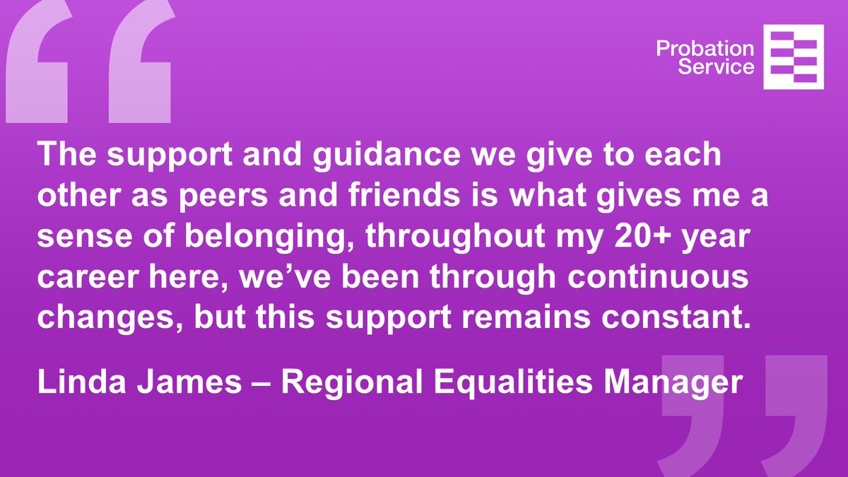 As we approach #Probationday, we asked our colleagues what gives them a sense of belonging working in the Probation Service.