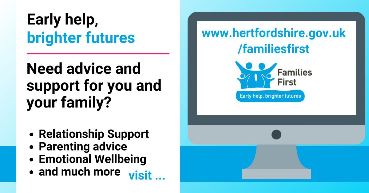 Get links to family support services in Hertfordshire at the Families First Portal. hertfordshire.gov.uk/microsites/fam…