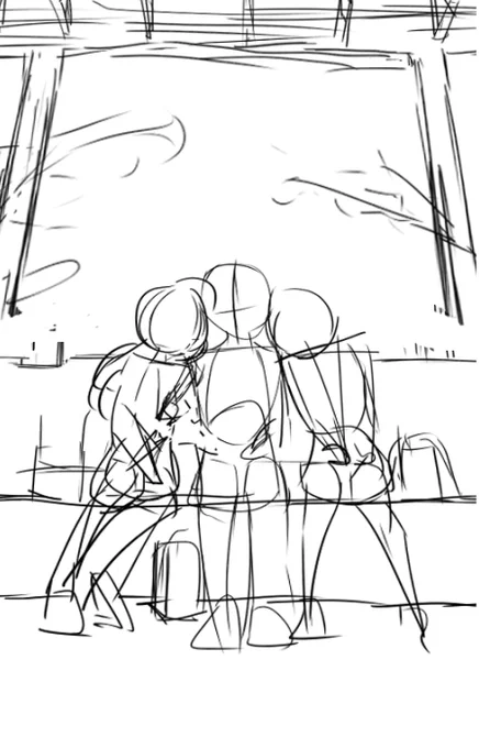 3枚目
真乃の下書き
どこに行った? 
#このタグを見た人はラフ画とその完成絵を見せる 