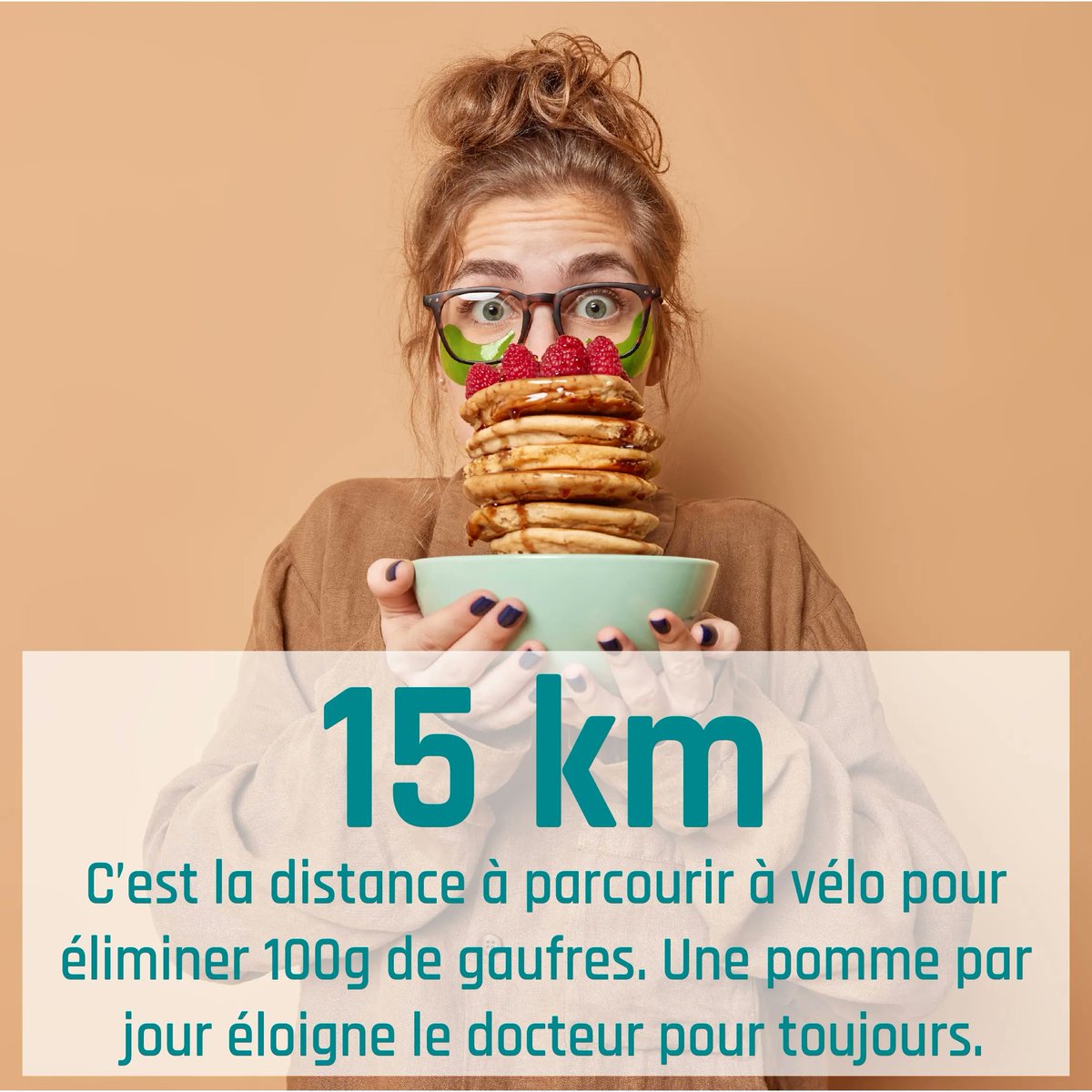 👟Défi Mouv'On ❤️: plutôt sucré ou salé ? Tu viens de parcourir 15 km  👍 , une dépense énergétique équivalente à celle de 100 g de gaufres ou de roquefort. Mais au fait, d'où vient le dicton "une pomme par jour éloigne le docteur pour toujours" ? #ILObyLudikEnergie #Mouv'On