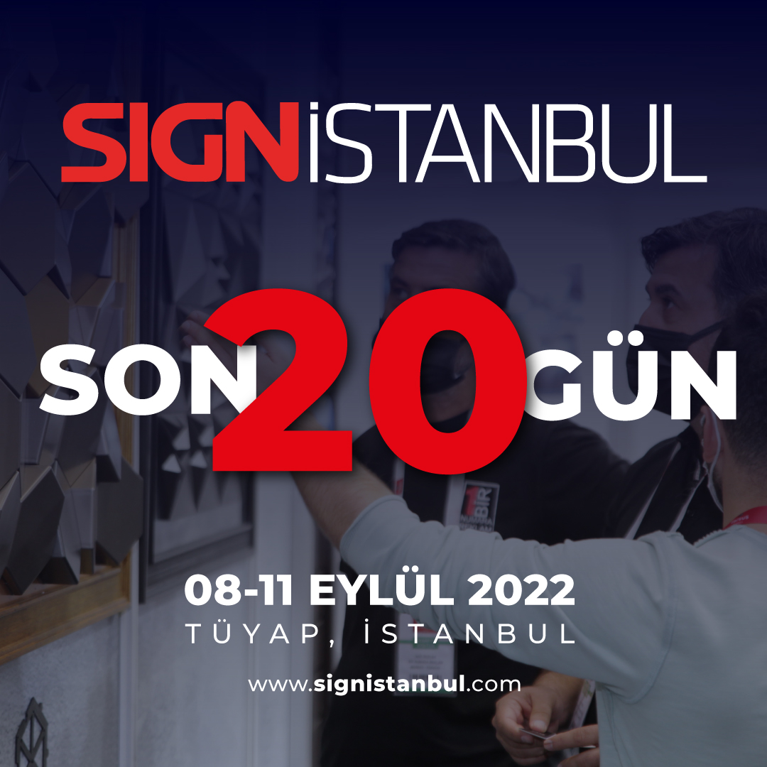 sign_istanbul's tweet photo. SIGN İstanbul için son 20 gün! Hala Online Kaydınızı Tamamlamadınız mı?
Şimdi @sign_istanbul için kayıt olun; sektörün bölgedeki en büyük fuarında ziyaretçi olma fırsatını kaçırmayın! https://t.co/Xx4Y0ly2aX
#leaveyoursign #signistanbul https://t.co/iz99tXoaVW