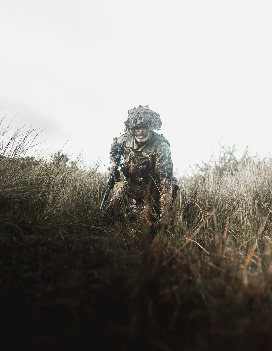 It's #WorldPhotographyDay , One of our favourite photographs is Rifleman Connor Eggett and his photo of 'A soldier takes cover by staying low during a section attack' This photo won the @BritishArmy Film and Photographic Competition 2020 Photograph: Rifleman Connor Eggett/MOD