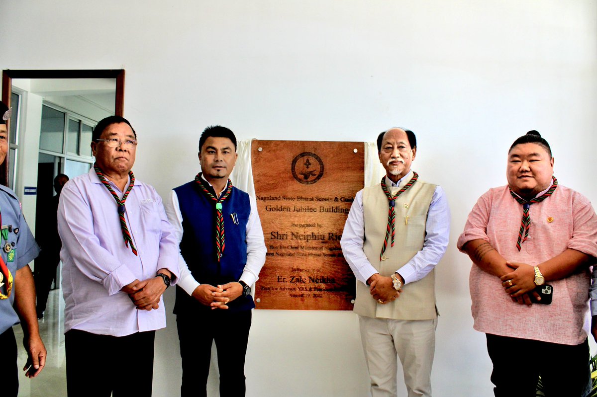 Today, I had the privilege to take part in the inauguration program of Nagaland State Bharat Scouts and Guides Golden Jubilee Building at Bayavü, Kohima as a President of NSBSG where our Hon’ble Chief Minister <a href="/Neiphiu_Rio/">Neiphiu Rio</a> who is also a Chief Patron of NSBSG is the Special Guest.