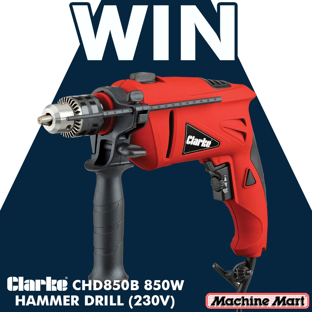 This #FreebieFriday we're giving you the chance to #WIN this fantastic Clarke Hammer Drill, worth over £35!!

To enter, simply follow us and retweet this post. It's that easy!

#Competition ends Monday 22nd August at 5pm. T's &amp; C's apply. 

Good luck! 🤞