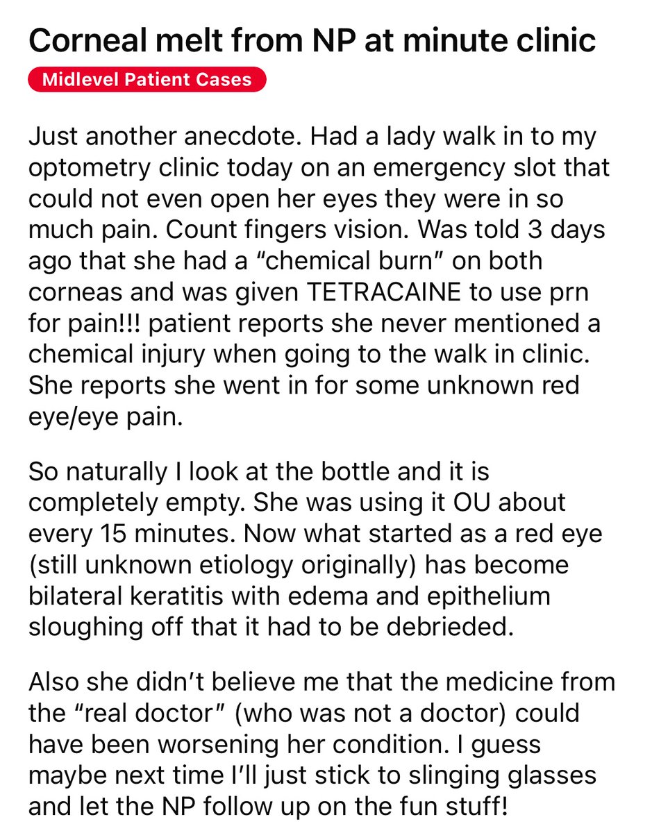 DrQuinn15's tweet photo. These are coming so fast at this point it’s a tragedy…

Patients better wake up.  Everyone not “WOKE” to this problem is in danger.  

NEVER SEE A LOOSELY/or (un) SUPERVISED NPP FOR ANY DIAGNOSIS OR TREATMENT DECISION. https://t.co/GJaIMstc3X